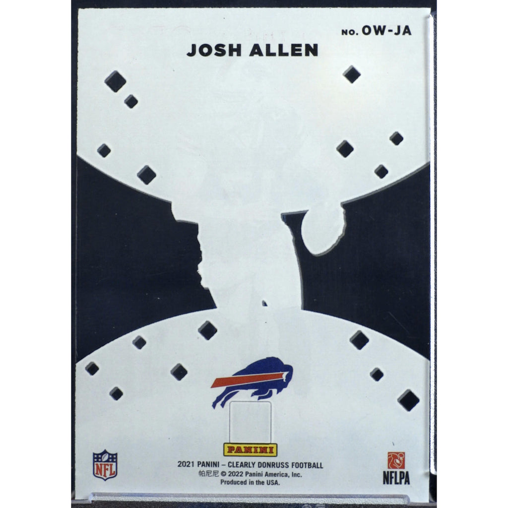 2021 Panini Clearly Donruss Josh Allen #OW-JA Out of this World Red /49