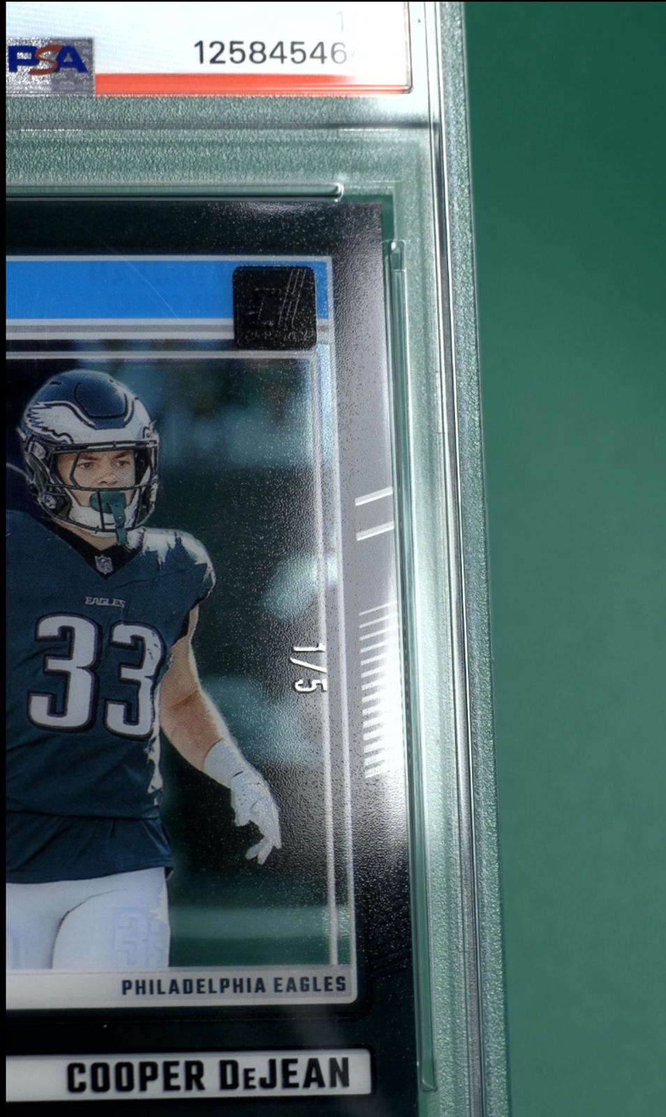 2024 Panini Clearly Donruss Cooper Dejean #72 Black 1/5 PSA 10 POP 1