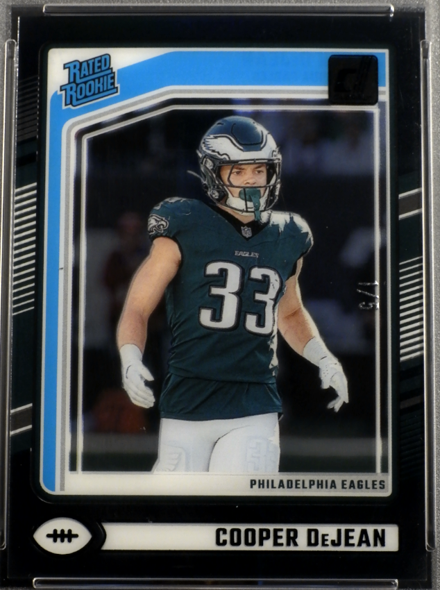 2024 Panini Clearly Donruss Cooper Dejean #72 Black 1/5 PSA 10 POP 1