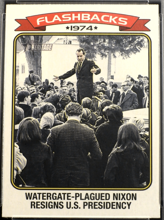 2023 Topps Heritage News Flashbacks Richard Nixon #NF7 PSA 10 POP 1