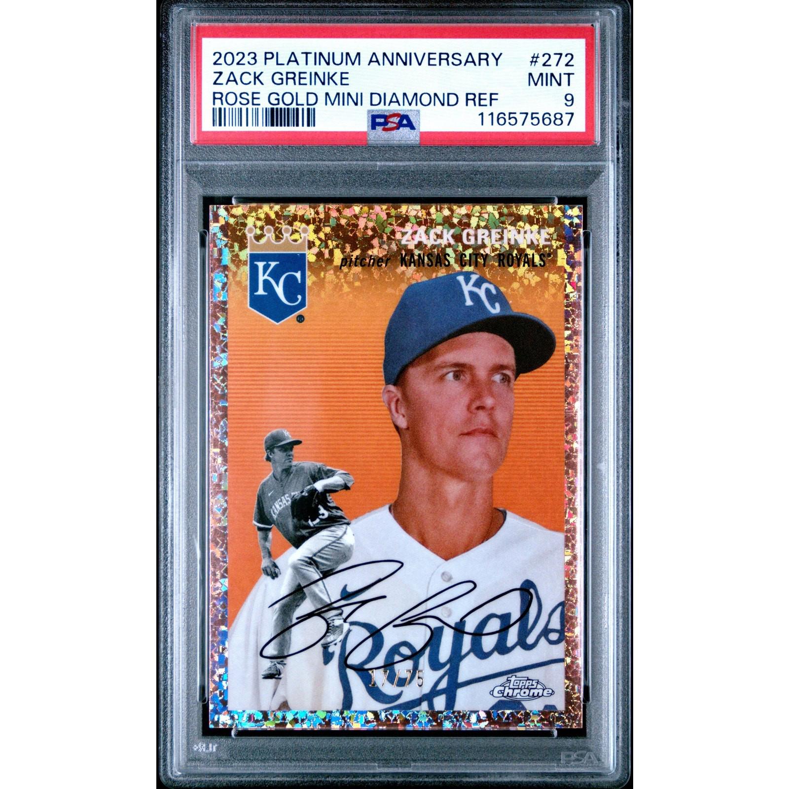 2023 Topps Chrome Platinum Anniversary Zack Greinke #272 PSA 9 POP 2