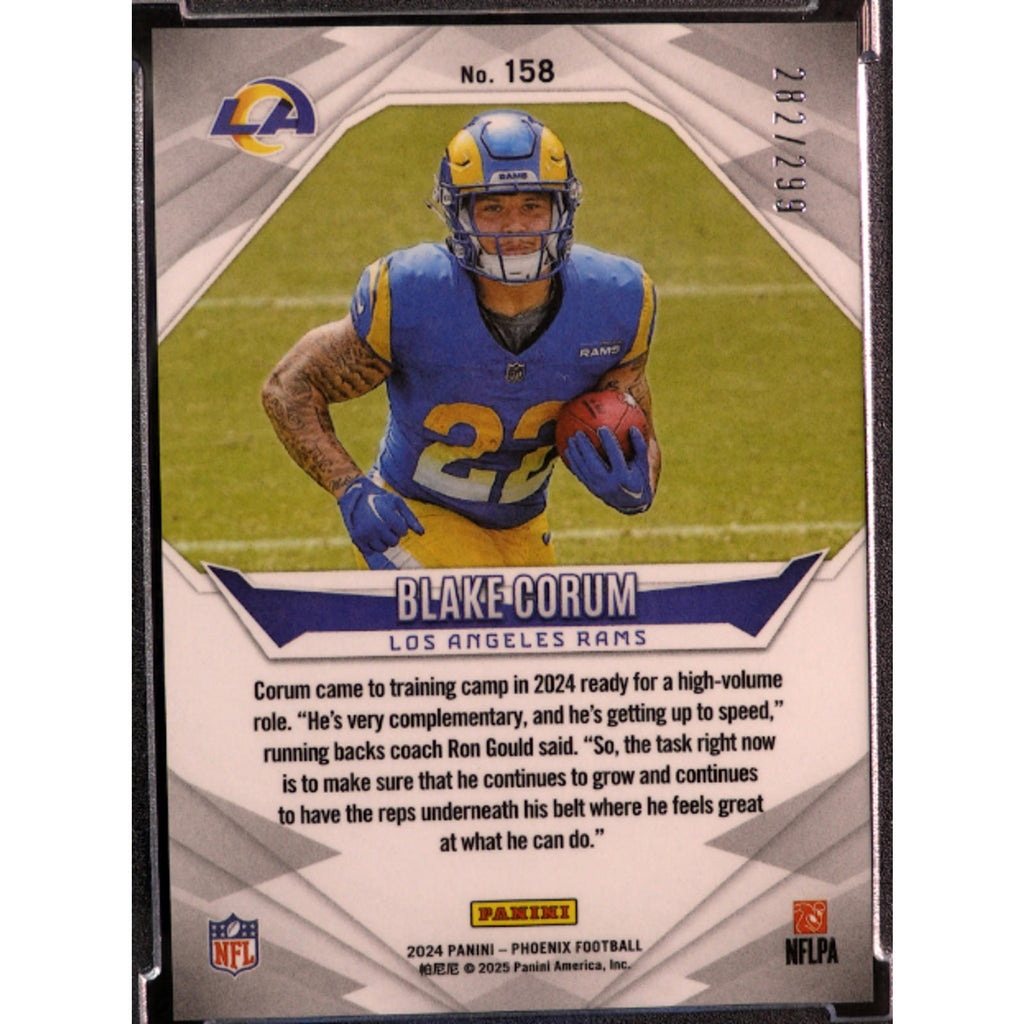 2024 Panini Phoenix Blake Corum #158 Team Logo