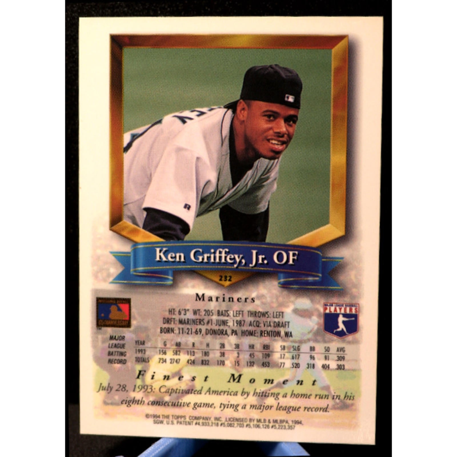 1994 Topps Finest Ken Griffey Jr. #232